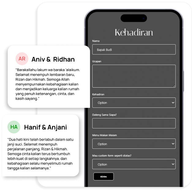Fitur Custom RSVP Elynk