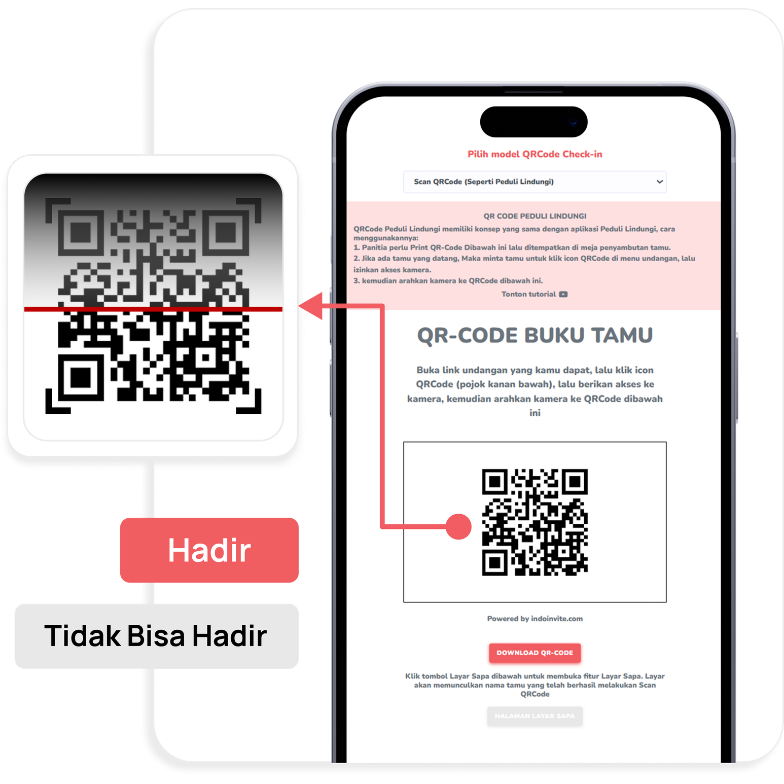QR Code Check-in Buku Tamu Elynk